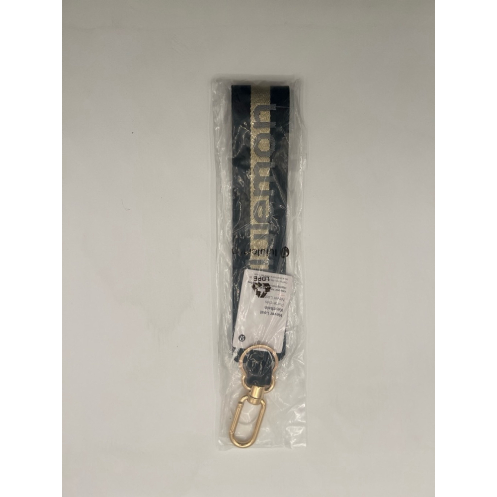 NWT Lululemon Never Lost Keychain Black / Gold / White Opal - Picture 6 of 6